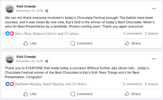 2018 chocolate festival winners 2018 chocolate festival winners
