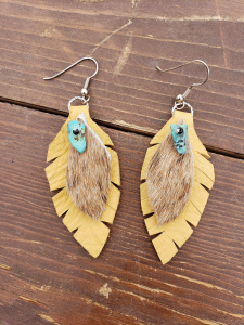 leather-custom-earring-leaf-turquoise-tq-01